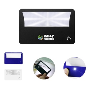 Portable Card Sized Magnifiers Built-in LED